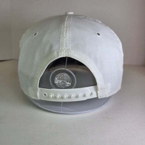 Vintage 90s Hoosier Racing Tire Snapback Hat White Purple Logo USA Made - Picture 3 of 10